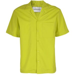 Amaránto, Heren, Overhemden, Groen, Maat: L Katoen,