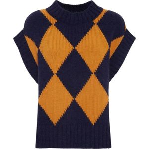 La DoubleJ, Dames, Truien, Veelkleurig, Maat: L Wol,