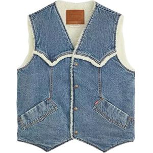 Levi's, Dames, Jassen, Blauw, Maat: L Katoen,