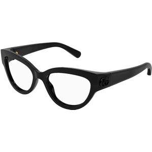 Gucci - GG1598O 001 - Optische Monturen - Zwart - Geïnjecteerd - Kattenoog