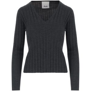 Allude, Dames, Truien, Grijs, Maat: S