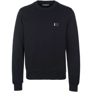 Dolce & Gabbana, Heren, Truien, Zwart, Maat: M Wol,