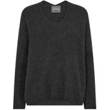 MOS MOSH - Trui - Antraciet - Gebreide Truien
