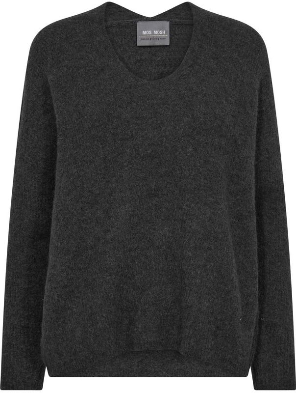 MOS MOSH - Trui - Antraciet - Gebreide Truien