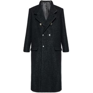 Isabel Marant, Heren, Mantels, Zwart, Maat: S Mohair,
