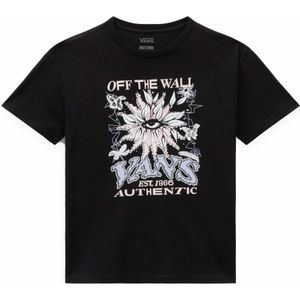 Vans, Dames, Tops, Zwart, Maat: M Katoen,