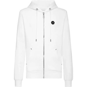 Philipp Plein, Heren, Sweatshirts & Hoodies, Wit, Maat: XS