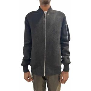 Rick Owens, Heren, Sweatshirts & Hoodies, Zwart, Maat: L Wol,
