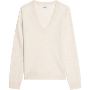 Zadig & Voltaire, Dames, Truien, Beige, Maat: XS Kasjmier,