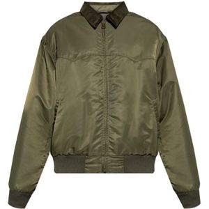 Maison Margiela, Heren, Jassen, Groen, Maat: S Satijn,