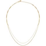 Caï - Layering Game - Ketting - Geel - 925 Zilver Verguld - 38 cm en 40 cm