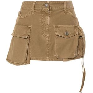 The Attico, Dames, Rokken, Bruin, Maat: W26 Denim,