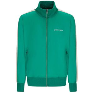 Palm Angels, Heren, Sweatshirts & Hoodies, Groen, Maat: L