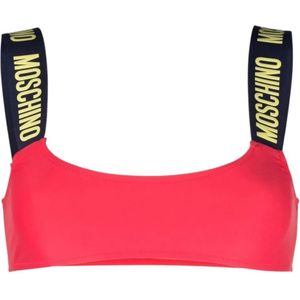 Moschino, Dames, Badkleding, Rood, Maat: M Poliester,