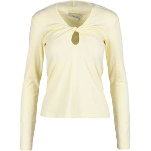 Proenza Schouler, Dames, Tops, Geel, Maat: S Katoen,