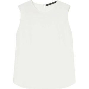 Marina Rinaldi, Dames, Tops, Beige, Maat: 2XL Zijde,
