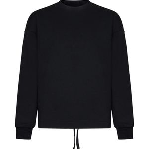 Zegna, Heren, Sweatshirts & Hoodies, Zwart, Maat: S Katoen,