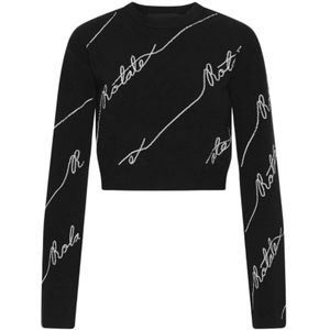 Rotate Birger Christensen, Dames, Truien, Zwart, Maat: XS Katoen,