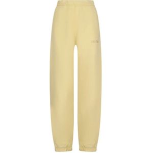The Attico, Dames, Broeken, Geel, Maat: 3XS Katoen,