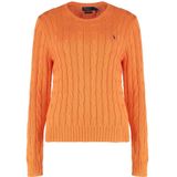 Polo Ralph Lauren - Trui met Kabelpatroon - Oranje - Dames - Katoen