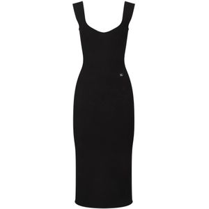 Dolce & Gabbana, Dames, Jurken, Zwart, Maat: S