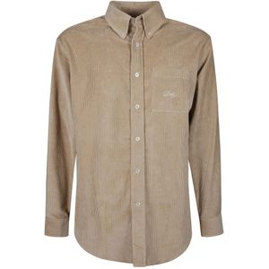 Drole de Monsieur, Heren, Overhemden, Beige, Maat: M Katoen,