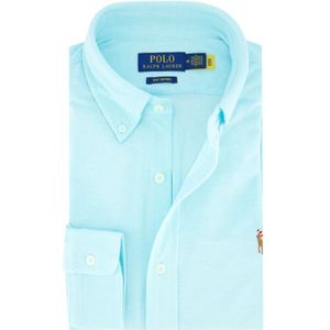 Polo Ralph Lauren, Heren, Overhemden, Blauw, Maat: S