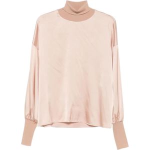 D.Exterior, Dames, Blouses & Shirts, Roze, Maat: S Wol,