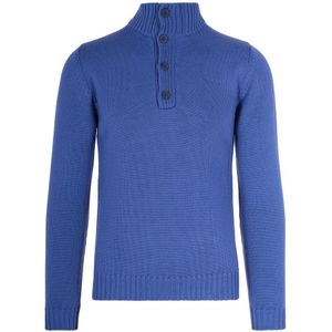 Alpha Studio, Heren, Truien, Blauw, Maat: L Wol,
