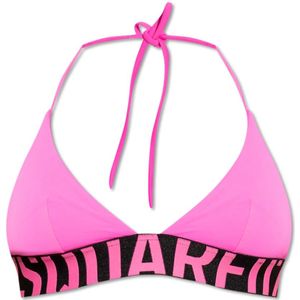 Dsquared2, Dames, Badkleding, Roze, Maat: 2XS Polyamide,