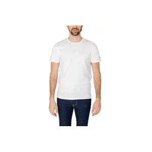 Peuterey Heren T-Shirt Lente/Zomer Collectie , White , Heren , Maat: 3XL