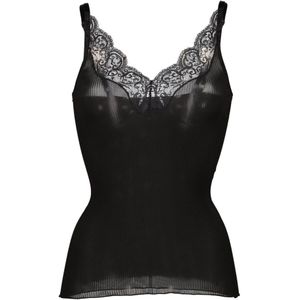Saint Laurent, Dames, Tops, Zwart, Maat: L Zijde,