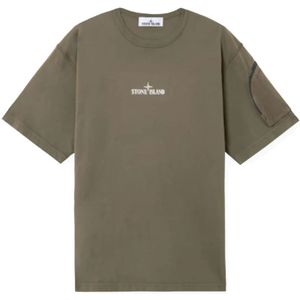 Stone Island, Heren, Tops, Groen, Maat: S Jersey,