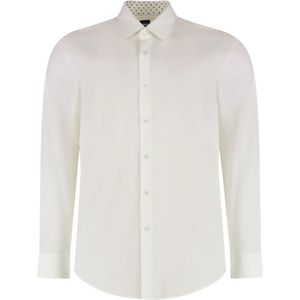 Hugo Boss, Heren, Overhemden, Wit, Maat: L Katoen,