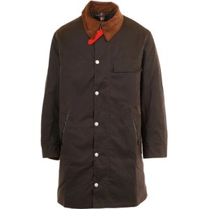 Barbour, Heren, Mantels, Bruin, Maat: S Katoen,