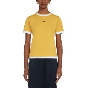 Wales Bonner, Dames, Tops, Geel, Maat: L Katoen,