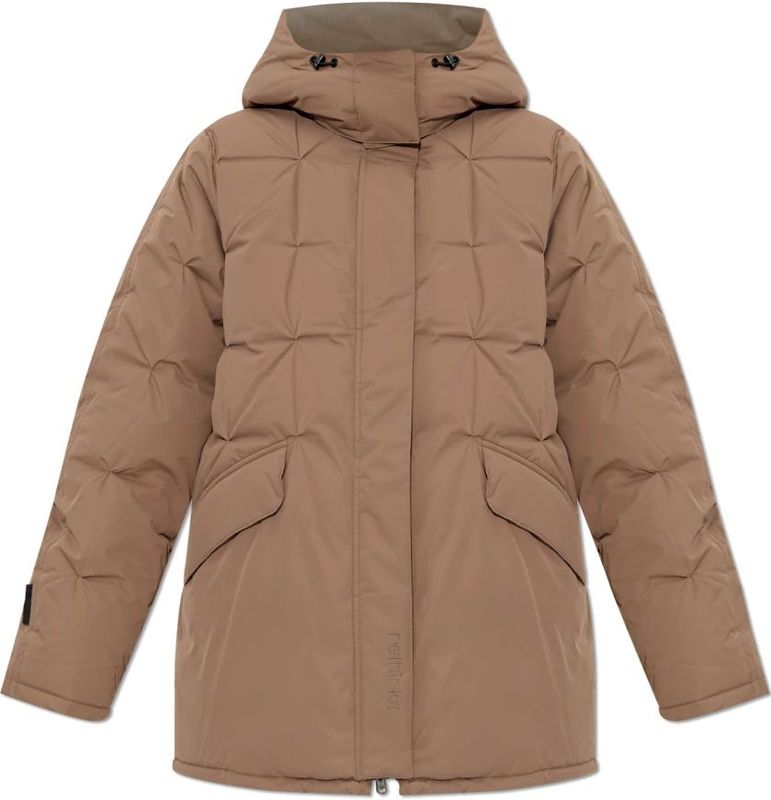 Rethinkit Studios - Regenbestendige Jas met Capuchon - Beige - Dames - Polyester