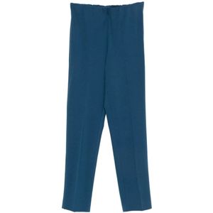 Le Tricot Perugia, Dames, Broeken, Blauw, Maat: S