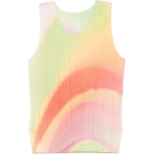 Issey Miyake, Dames, Tops, Veelkleurig, Maat: 2XL Katoen,