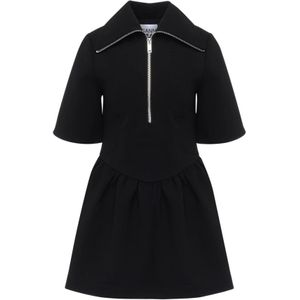 Ganni, Dames, Jurken, Zwart, Maat: M