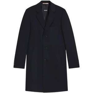 BOSS Black - H-Hyde-254 - Wollen Jas - Blauw