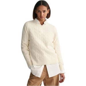 Gant, Dames, Truien, Wit, Maat: L Wol,