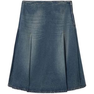 Gimaguas, Dames, Rokken, Blauw, Maat: S Denim,