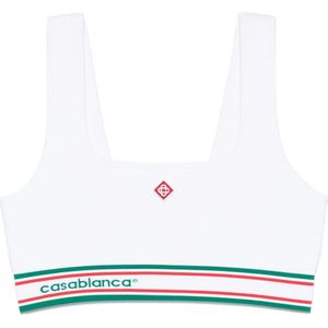 Casablanca, Dames, Tops, Wit, Maat: L Polyamide,