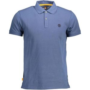 Timberland - Slim Fit Polo Shirt - Blauw - Katoen - Korte Mouwen