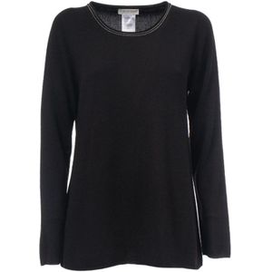 Le Tricot Perugia, Dames, Truien, Zwart, Maat: S Zijde,
