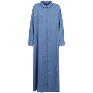 7 For All Mankind, Dames, Jurken, Blauw, Maat: XS Denim,