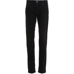 Dolce & Gabbana, Heren, Jeans, Zwart, Maat: XS Katoen,