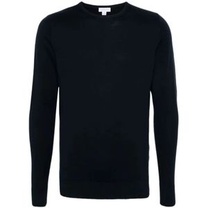 Sunspel, Heren, Truien, Zwart, Maat: S