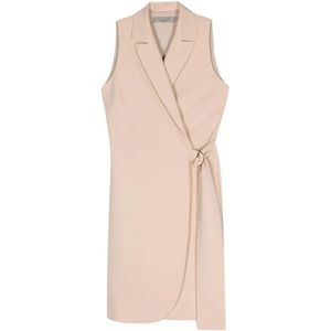 D.Exterior, Dames, Jurken, Beige, Maat: S Poliester,